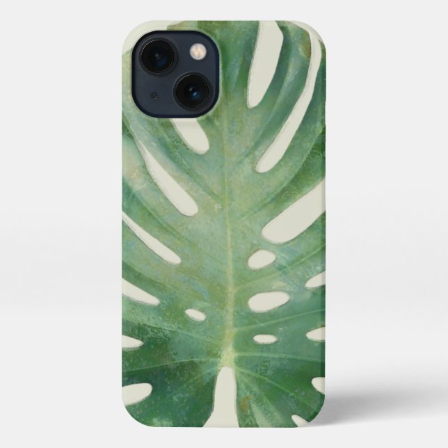 Coque iPhone Monstera Leaf (Verso)