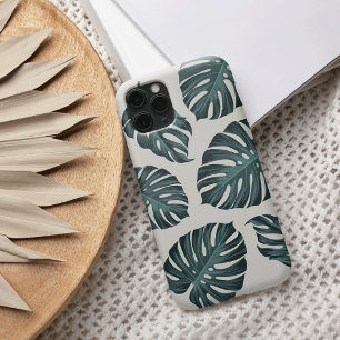 Etui iPhone 13 Monstère botanique tropicale Feuille Motif d'été