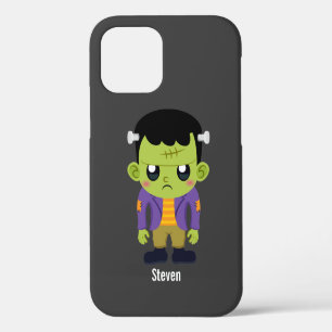 Coque iPhone 12 Monstre de Frankenstein vert Halloween