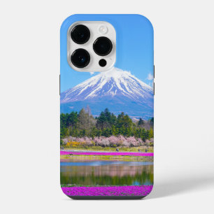 Coque Pour iPhone 14 Plus Mont Fuji Arbres et Fleurs