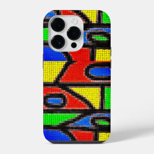 Coque Pour iPhone 14 Plus Mosaïque faite à la main, Peinture Carreaux de Bar