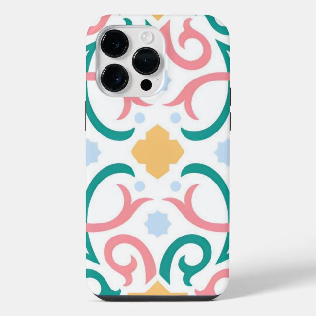 Coque iPhone Mosaïque/pastel/ressort (Verso)