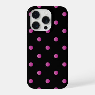 motif à pois roses