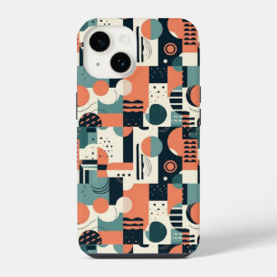 Coque Pour iPhone 14 Motif Abstrait sans fil minimal - géométrique (1)
