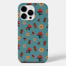 Motif Amoureux de la Nature Champignon Joyeux (Ble
