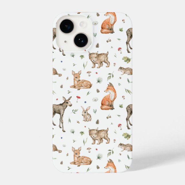 Coque iPhone Motif animal de bois mou (Verso)