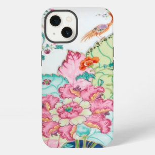 Etui iPhone 13 Motif antique d'oiseau de porcelaine de porcelaine