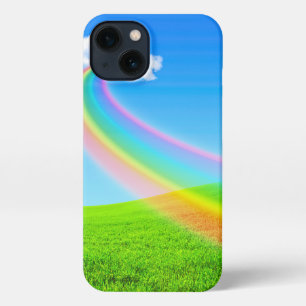 Etui iPhone 13 Motif arc-en-ciel personnalisé