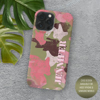 Motif artistique camouflage vert olive rose kaki m