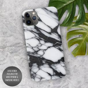 Motif artistique de vagues de marbre noir gris bla