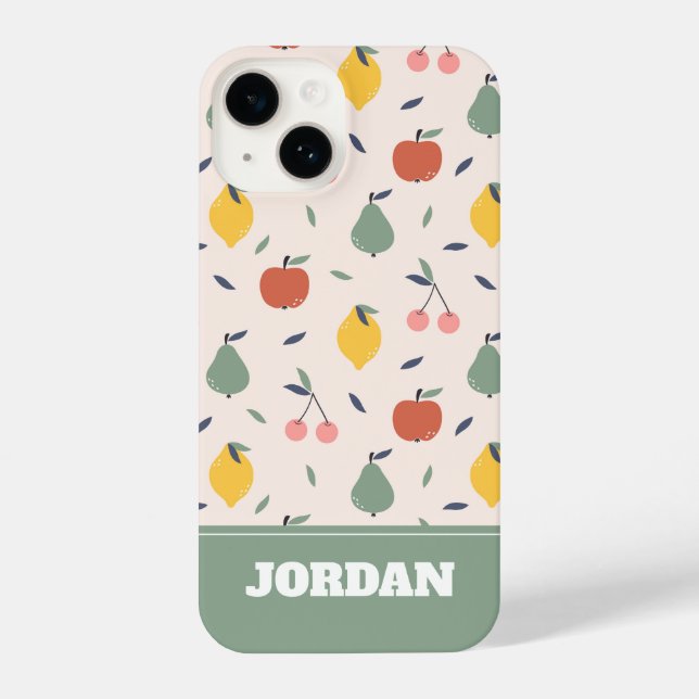Coque iPhone Motif aux fruits mignons (Verso)