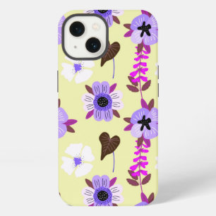Etui iPhone 13 Motif blanc fleur