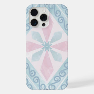 motif bleu en forme de diamant