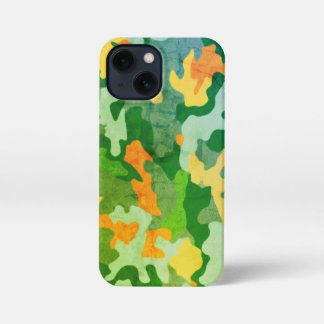 Etui iPhone 13 Mini Motif Camo couleur vive