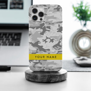 Motif camouflage gris neige hivernale Personnalise