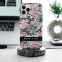Motif camouflage rose et gris Personnalisez votre 