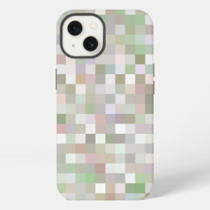 Etui iPhone 13 Motif Carré de couleur Pastel