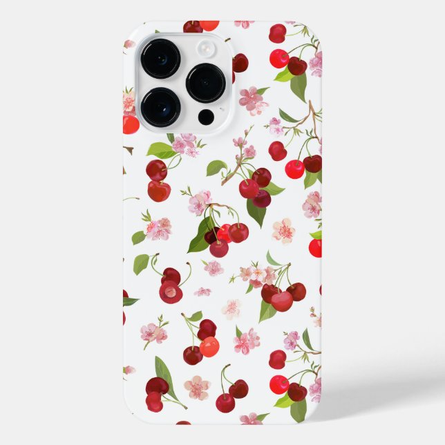 Coque iPhone Motif Cerise 1 (Verso)