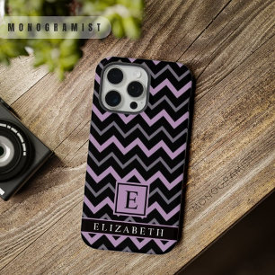 Motif Chevron Personnalisable Gris Violet Noir
