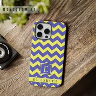 Motif Chevron Personnalisable Jaune Clair Bleu