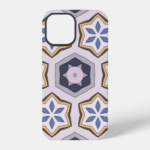 Coque iPhone 12 Motif circulaire vintage sans couture. Décor color