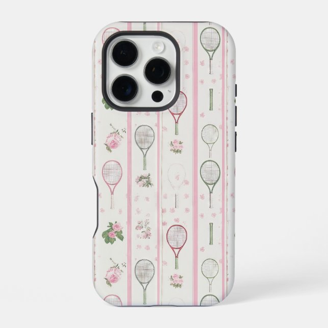 Coque iPhone Motif Collage de tennis (Verso)