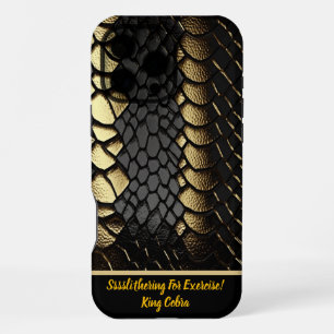 Coque iPhone 16 Pro Max Motif complexe de la peau d'un serpent
