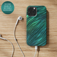 Motif d'art 3D bleu sarcelle foncé vert funky cool