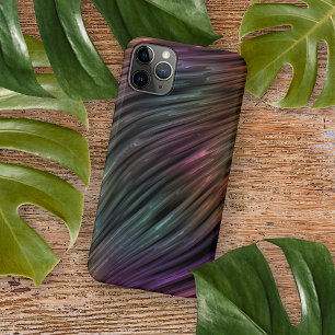 Coque iPhone 16 Pro Max Motif d'art 3D sarcelle bleu vert funky foncé