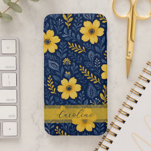 Coque iPhone 16 Pro Max Motif d'art floral ethnique méditerranéen élégant