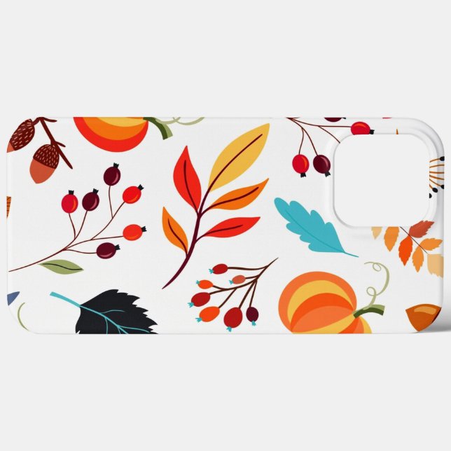 Coque iphone Motif d'automne (Verso (horizontal))