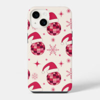 Motif de boules de disco de Noël Groovy Santa