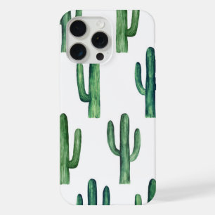 Motif de cactus mignon aquarelle. Botanique verdur