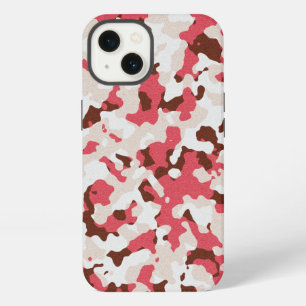Etui iPhone 13 Motif de camouflage rouge Coque-coque iphone Mate
