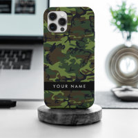 Motif de camouflage vert, Votre nom, Personnaliser