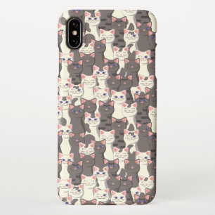 Coque iPhone XS Max Motif de chats blancs et gris