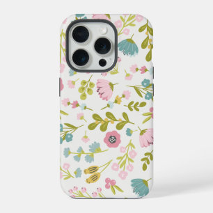 Motif de fleur sauvage abstrait
