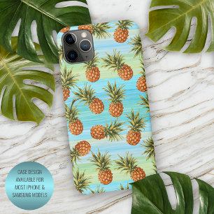 Coque iPhone 16 Pro Max Motif de fruit d'ananas amusant en art aquarelle à