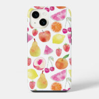 Motif de fruits à l'aquarelle