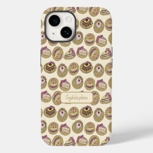 Coque Pour iPhone 14 Motif de gâteau mignon personnalisé
