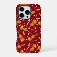 Motif de notes de musique violon