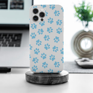 Motif de pattes, pattes de chien, pattes bleu bébé