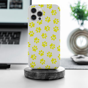 Motif de pattes, pattes de chien, pattes jaunes