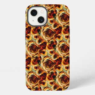 Etui iPhone 13 Motif de tache transparente marron mignon