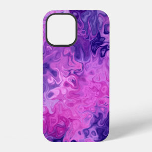 Coque iPhone 12 Motif de texture de fond violet