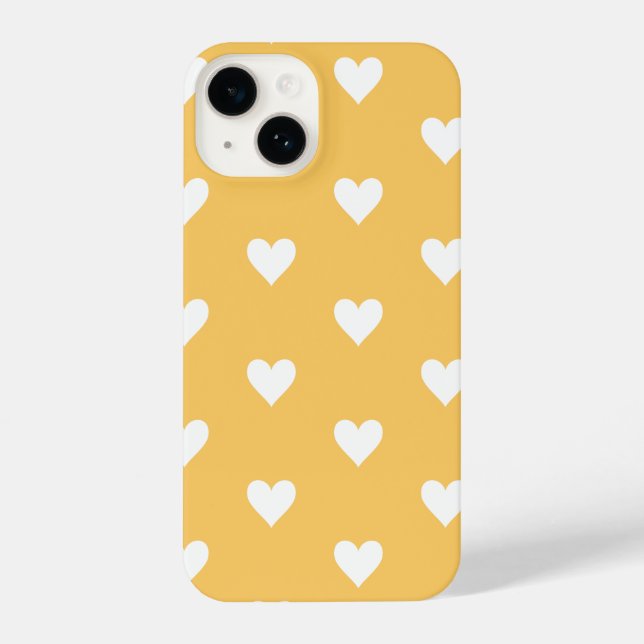 Coque iPhone Motif des Coeurs modernes (Verso)