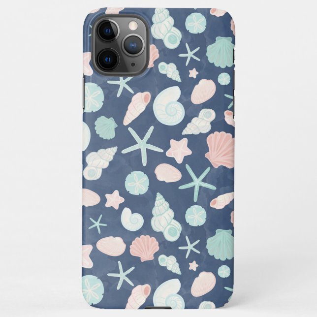 Coque iPhone motif des coquillages (Dos)