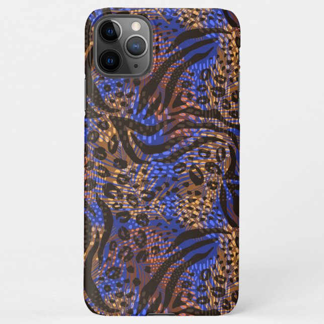 Coque iPhone Motif d'impression Leopard et Zebra (Dos)
