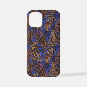 Coque iPhone 12 Mini Motif d'impression Leopard et Zebra