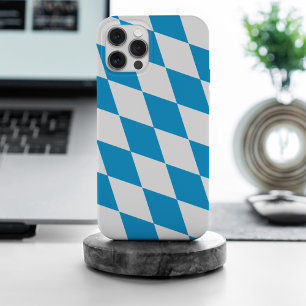 Motif Drapeau Diamant Bavière bleu et blanc